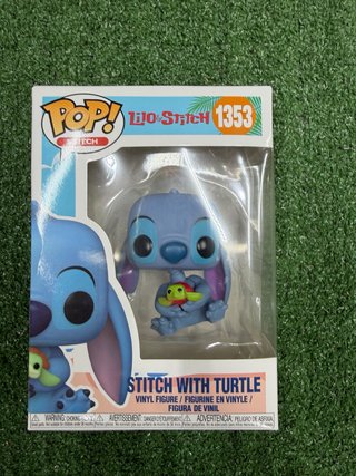 Funko Pop Lilo & Stitch 1353 Stitch con Tortuga
