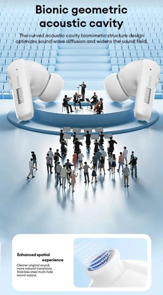 Auriculares Inalámbricos Lenovo Celeste