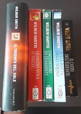 Lotto 5 romanzi di Wilbur Smith