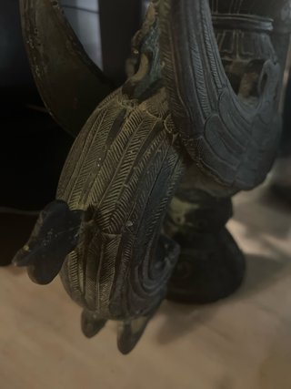 Figura pájaro asiático antiguo de origen china