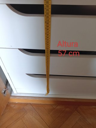 Cajonera blanca de madera