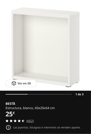 Mueble Almacenaje Besta/Lappviken Roble