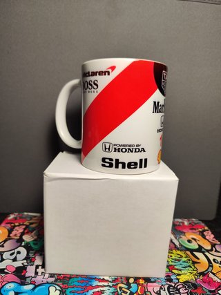 Caneca Ayrton Senna F1 Marlboro Honda