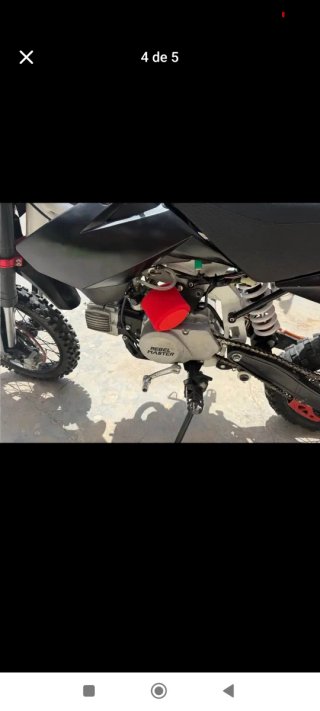 Pitbike Rebel Master 125cc Motocross Negra