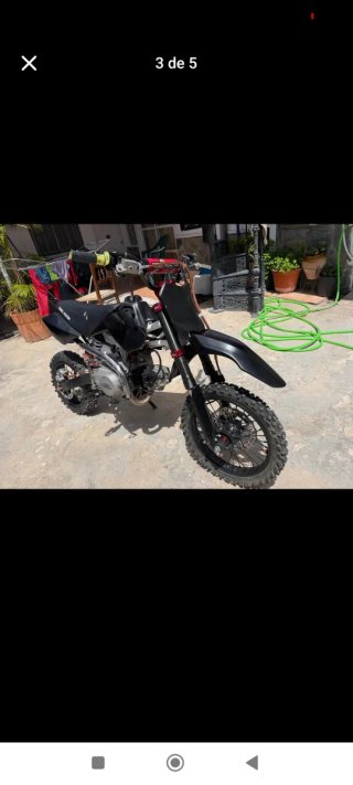 Pitbike Rebel Master 125cc Motocross Negra