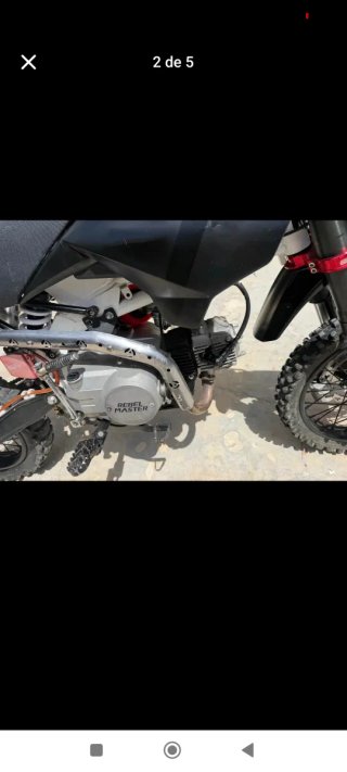 Pitbike Rebel Master 125cc Motocross Negra