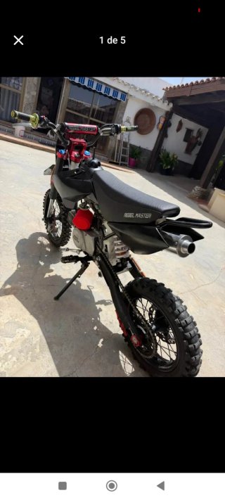 Pitbike Rebel Master 125cc Motocross Negra