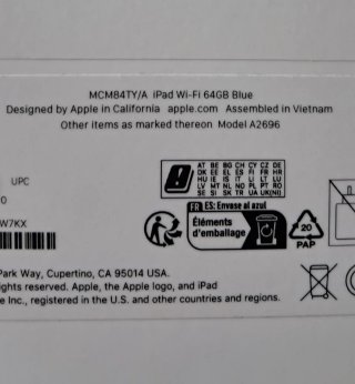 iPad 10ª Gen 64GB Azul Nuevo a Estrenar
