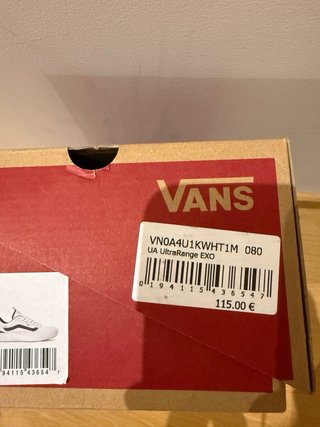 Zapatillas Vans Ultrarange Negras y Blancas