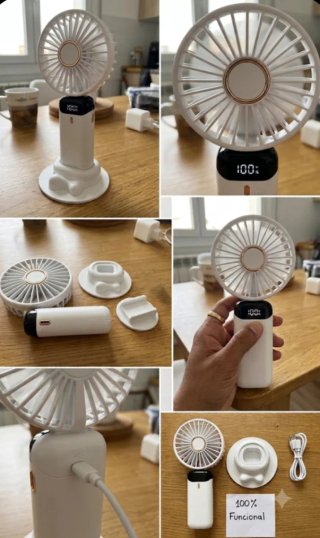 Ventilatore USB Ricaricabile Portatile Nuovo