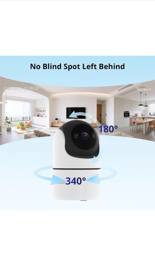 Cámara SONOFF Indoor CAM PT2 WiFi 1080P