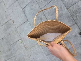 Bolso Capazo Rafia Multicolor