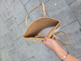 Bolso Capazo Rafia Multicolor