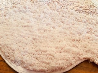 Alfombra rosa modelo galleta