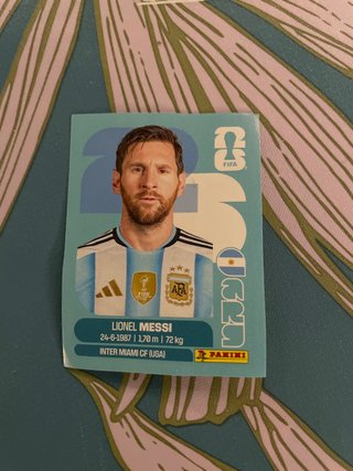 Cromo Mundial 26 Messi Argentina