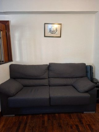 Sofá gris de 2 plazas