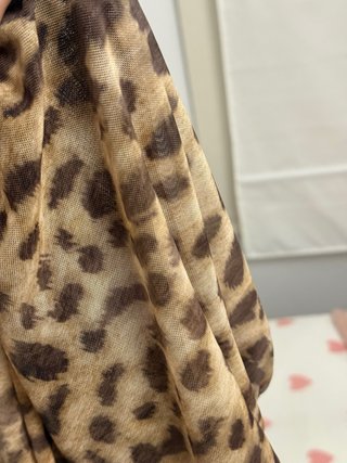 Top bandeau estampado leopardo