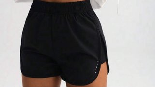 Pantalón corto deportivo mujer negro