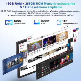 Tablet SEBBE con schermo Android 13 2K