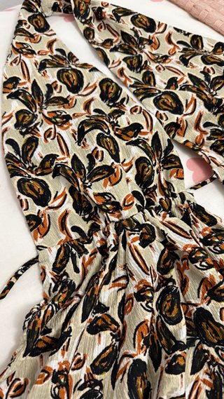 Top Zara Cortinilla Estampado