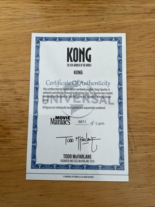 Figura King Kong McFarlane Toys 2005