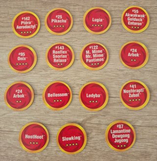Lote de 15 Caps Pog Pokémon