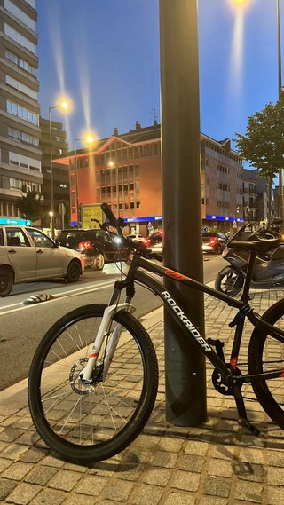 Bicicleta Rockrider Gris