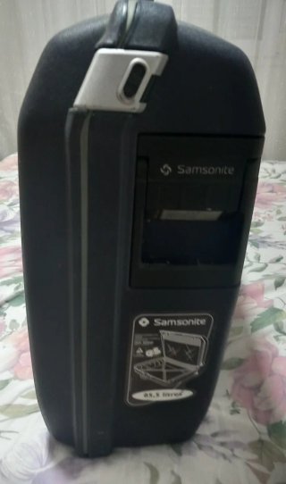 Maleta Samsonite Azul/Gris con Cerradura