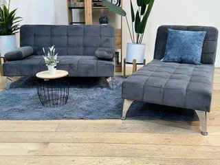 Sofá Cama Chaise Longue Gris