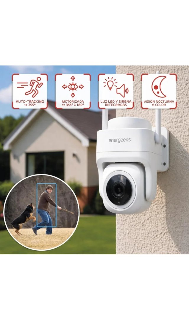 Cámara WiFi Energeeks Defender Pro 4MP