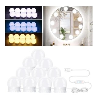 Luces Espejo Maquillaje 12 Bombillas Jinlaili