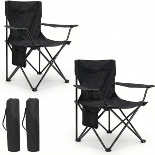 Set 2 Sillas Plegables Camping + Bolsa