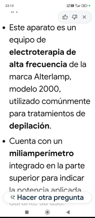 Antiguo Aparato Depilación Filterlamp 2000