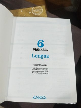Libros lengua 6°Primaria Anaya
