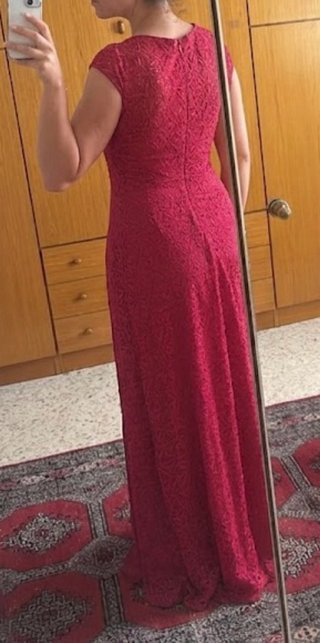 Abito lungo PINKO rosso lampone