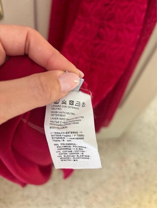 Abito lungo PINKO rosso lampone