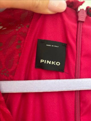 Abito lungo PINKO rosso lampone