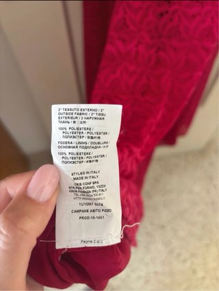 Abito lungo PINKO rosso lampone