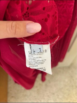 Abito lungo PINKO rosso lampone