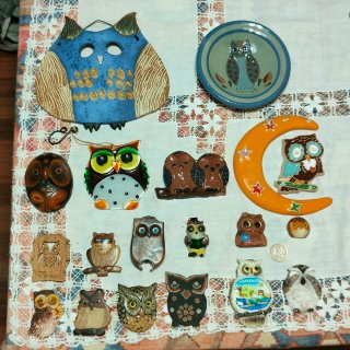 Colección de búhos: imanes y para colgar