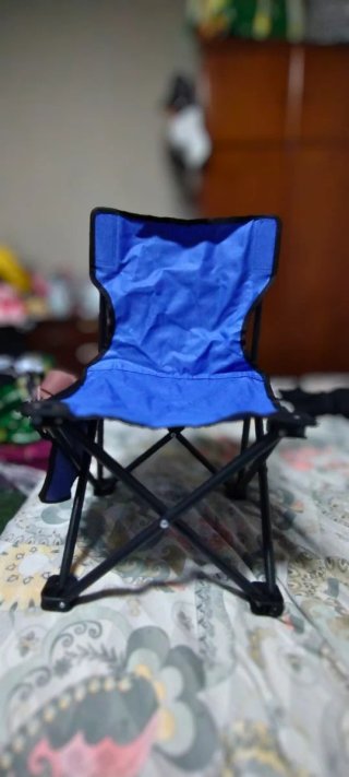 Silla plegable infantil azul
