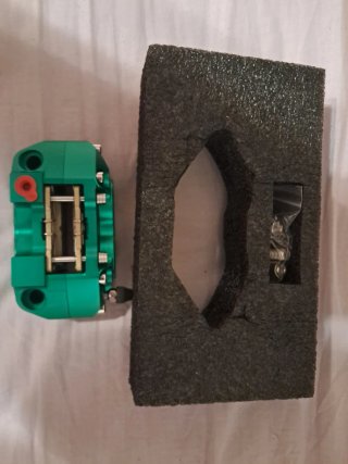 Pinza Freno Rpm Racing Moto Verde
