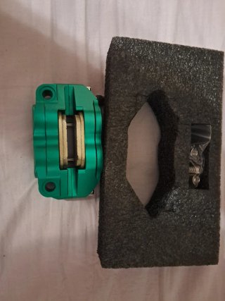 Pinza Freno Rpm Racing Moto Verde