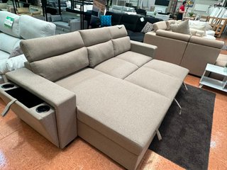 Sofá Cama Chaise Longue con Posavasos
