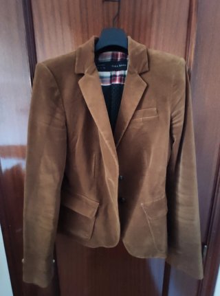 Chaqueta de pana Zara marrón