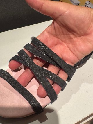 Sandalias Zara Negras y Rosas