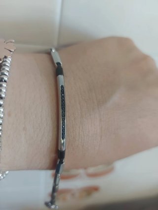Bracciale Zanca con spinelli neri