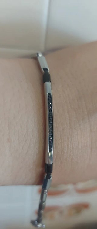 Bracciale Zanca con spinelli neri