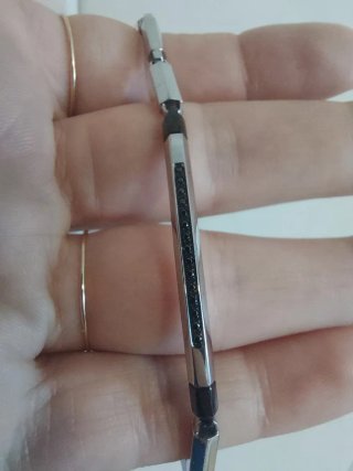 Bracciale Zanca con spinelli neri