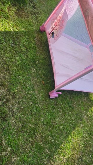 Parque infantil portátil rosa